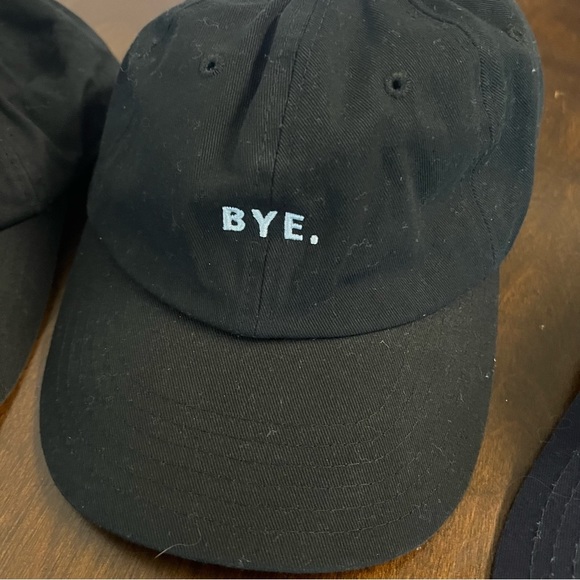 Graphic Hats Ball Caps Lot of Three Salty, Bad Hair Day, Bye Trendy - Picture 3 of 11